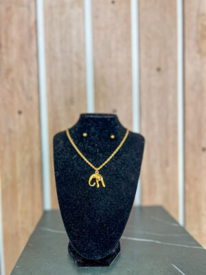 Collar Dije Elefante Dorado