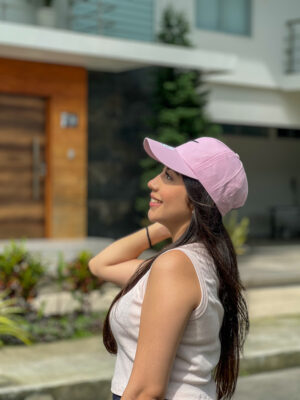 Gorra color rosa