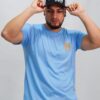 Camiseta. Celeste Alada doble Estilo