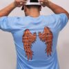 Camiseta. Celeste Alada doble Estilo
