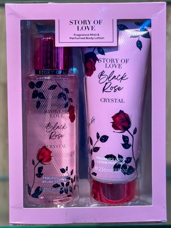 Set de Fragancia "Story of Love": ¡Black Rose Crystal! 🌸✨